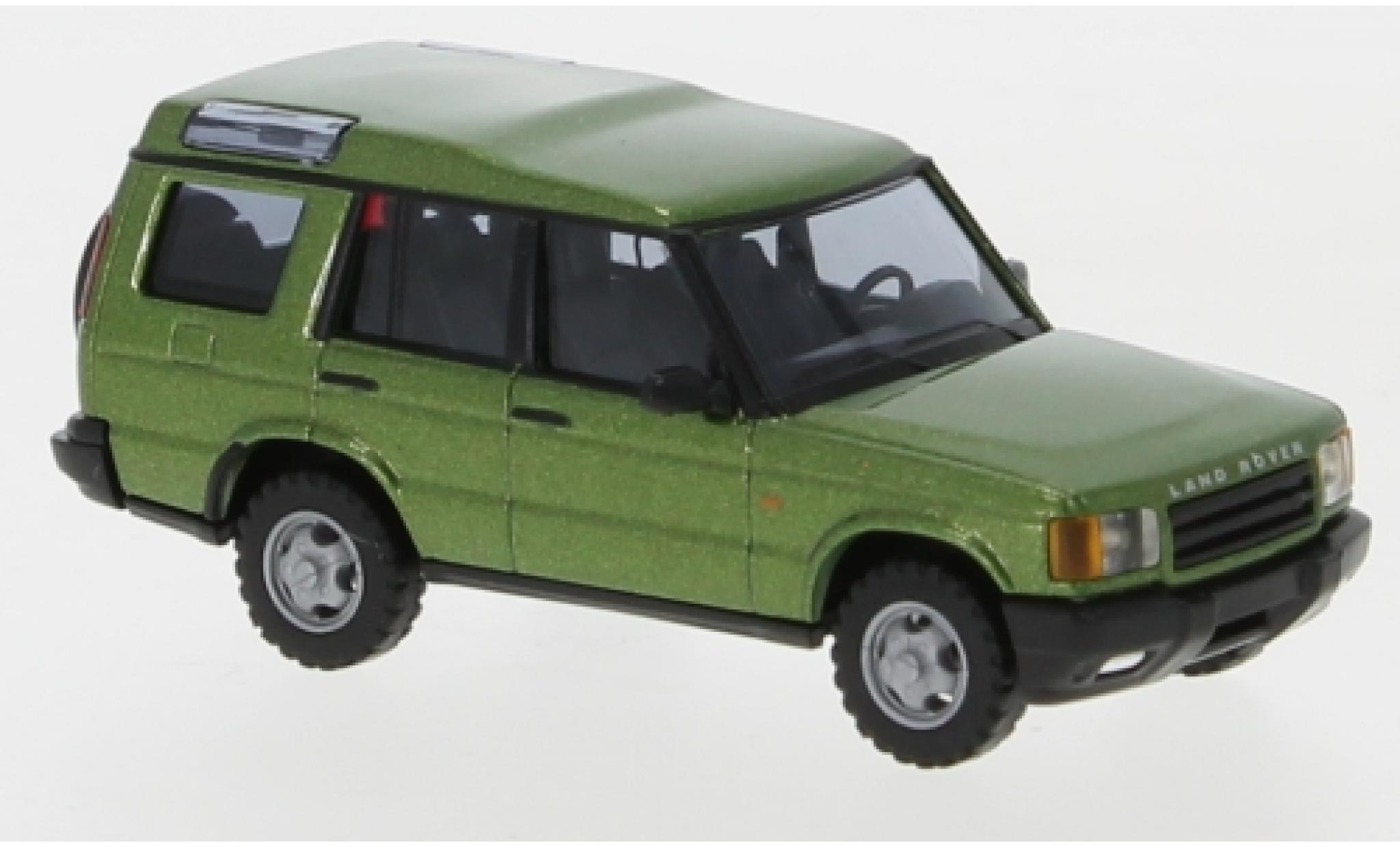 Land Rover Discovery 1/87 Busch metallic groen modelauto