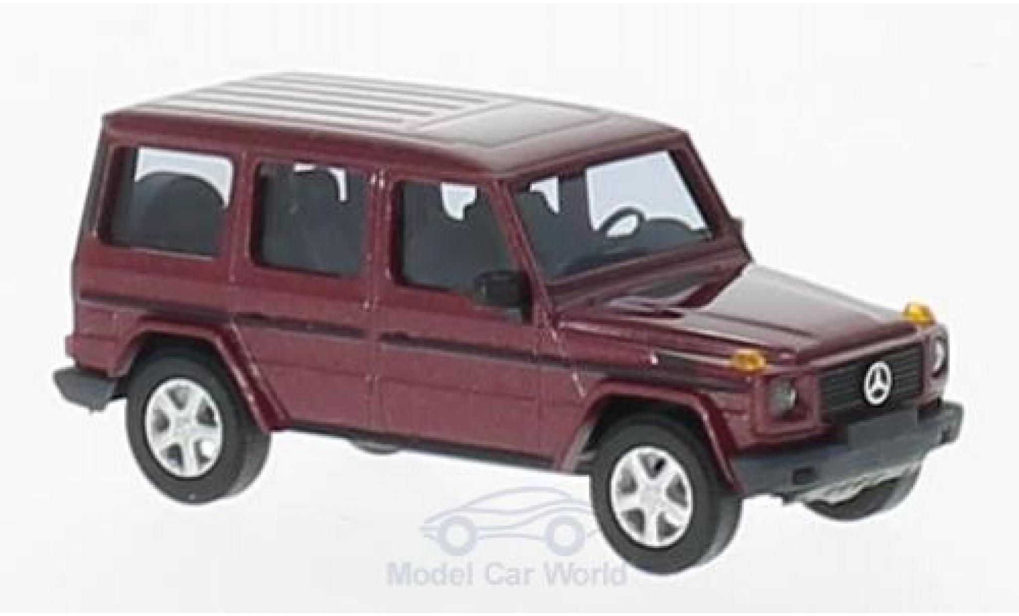 Mercedes Classe G 1/87 Busch metallic rood 1990 modelauto