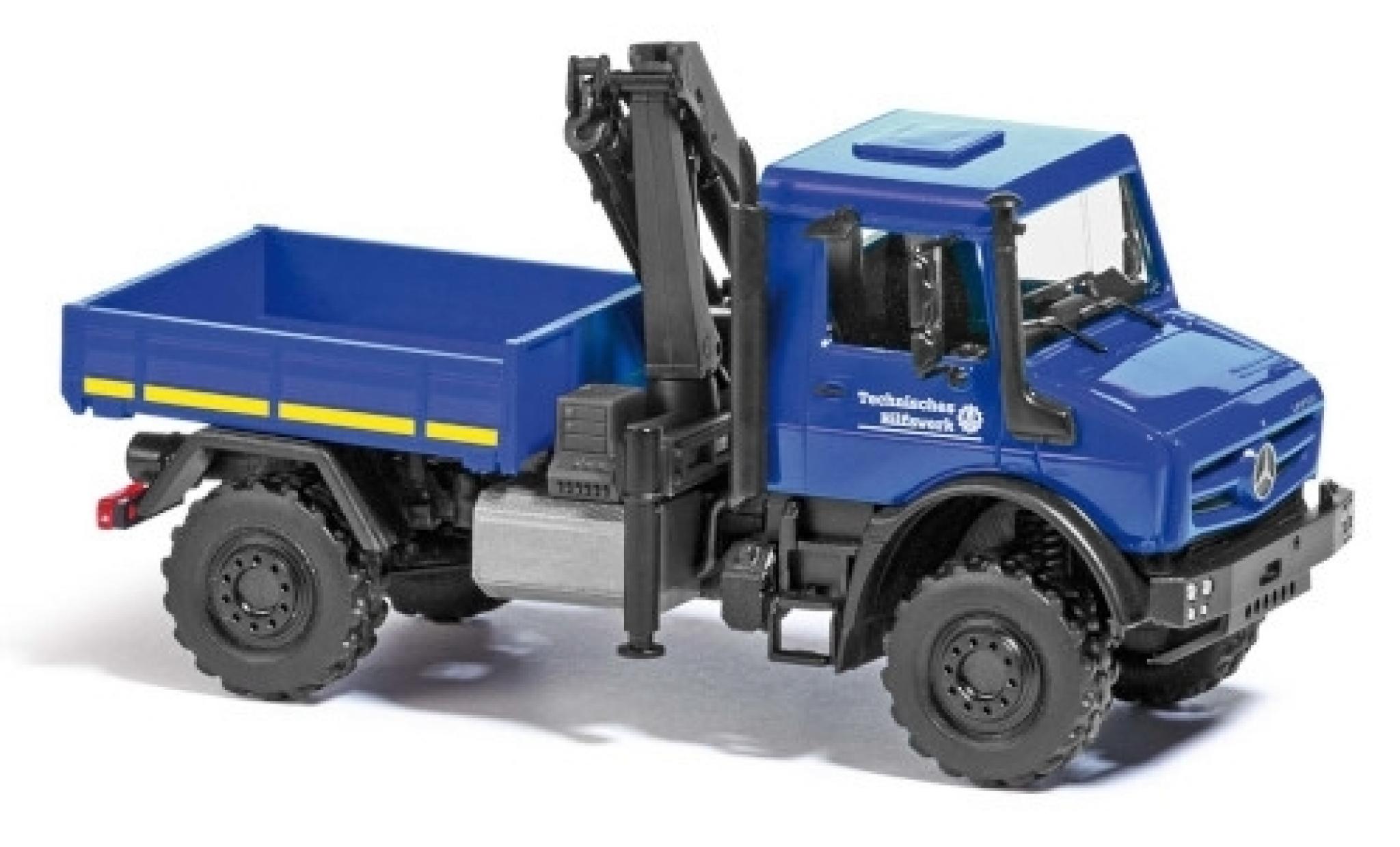 Mercedes Unimog 1/87 Busch U 5023 THW avec grues modelauto