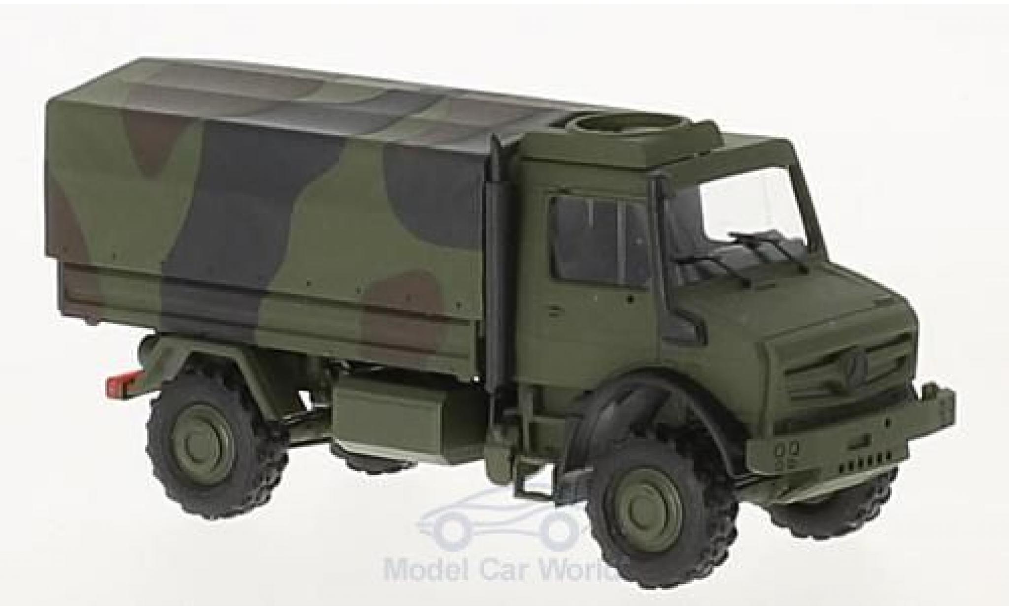 Mercedes Unimog 1/87 Busch U5023 2014 Milit&auml;r in Tarnfarbe modelauto