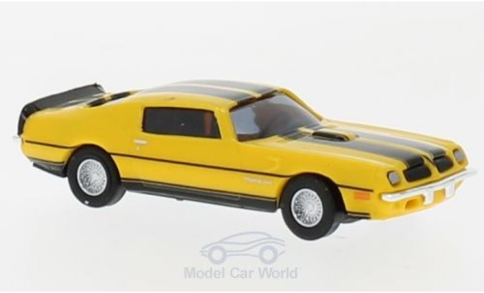 Pontiac Firebird 1/87 Busch TransAm geel/zwart 1974 modelauto