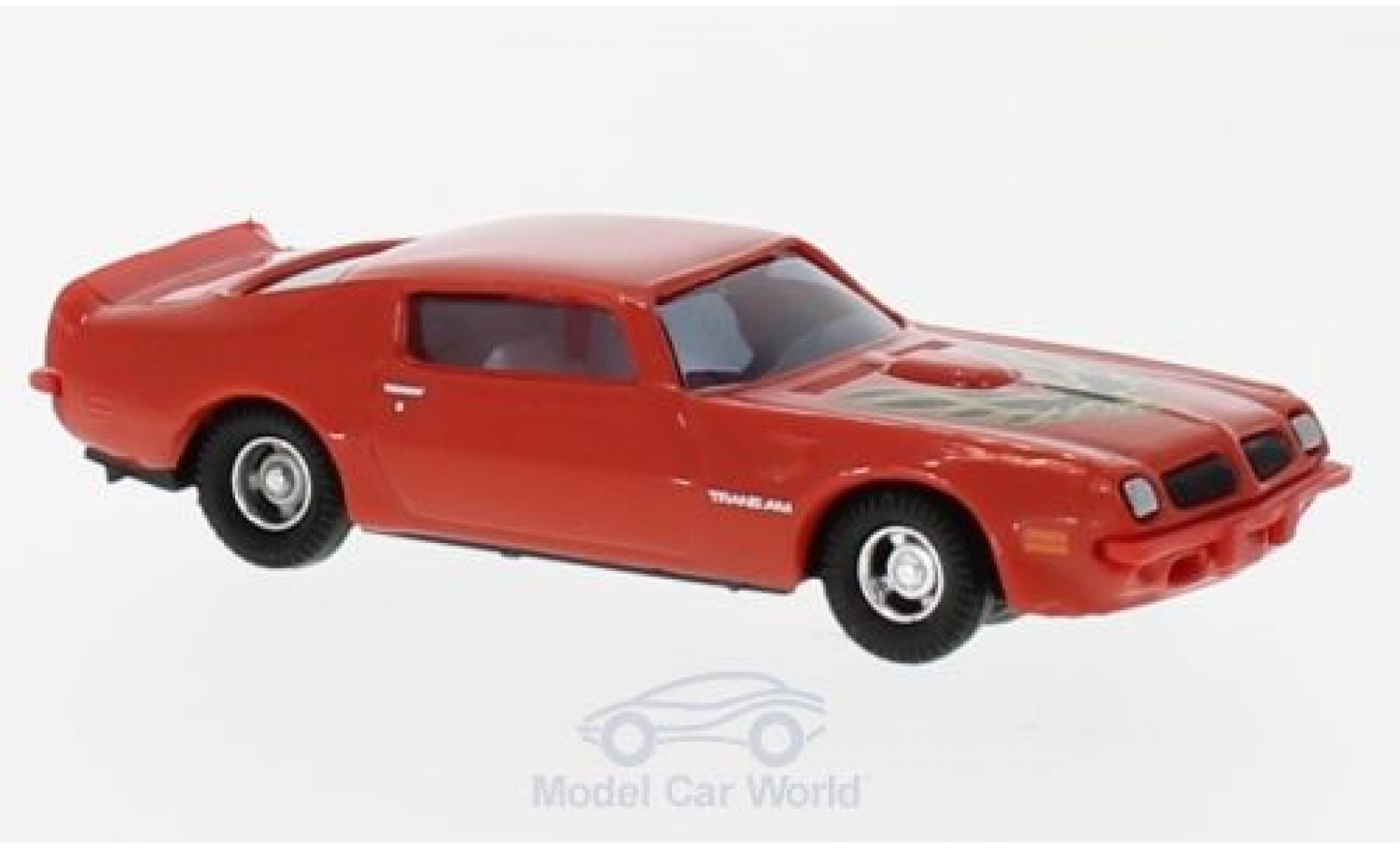 Pontiac Firebird 1/87 Busch TransAm rood/Dekor 1974 modelauto