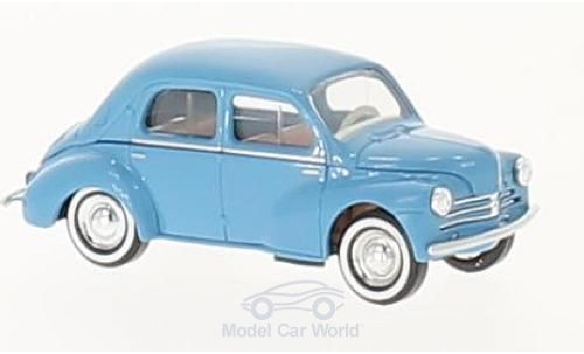 Renault 4CV 1/87 Busch blauw 1958 modelauto