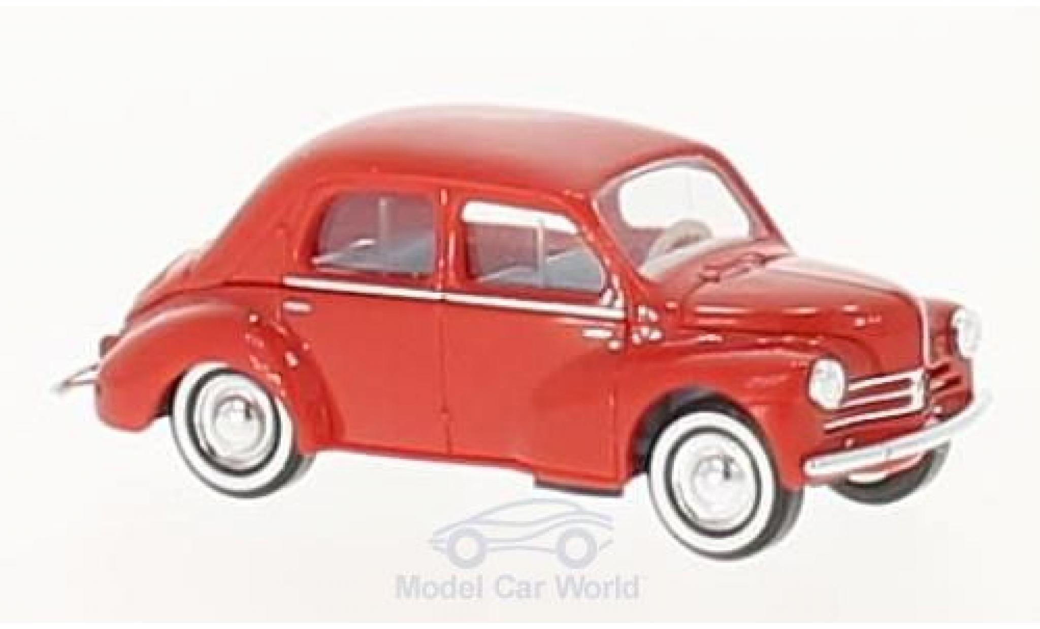 Renault 4CV 1/87 Busch rood 1958 modelauto