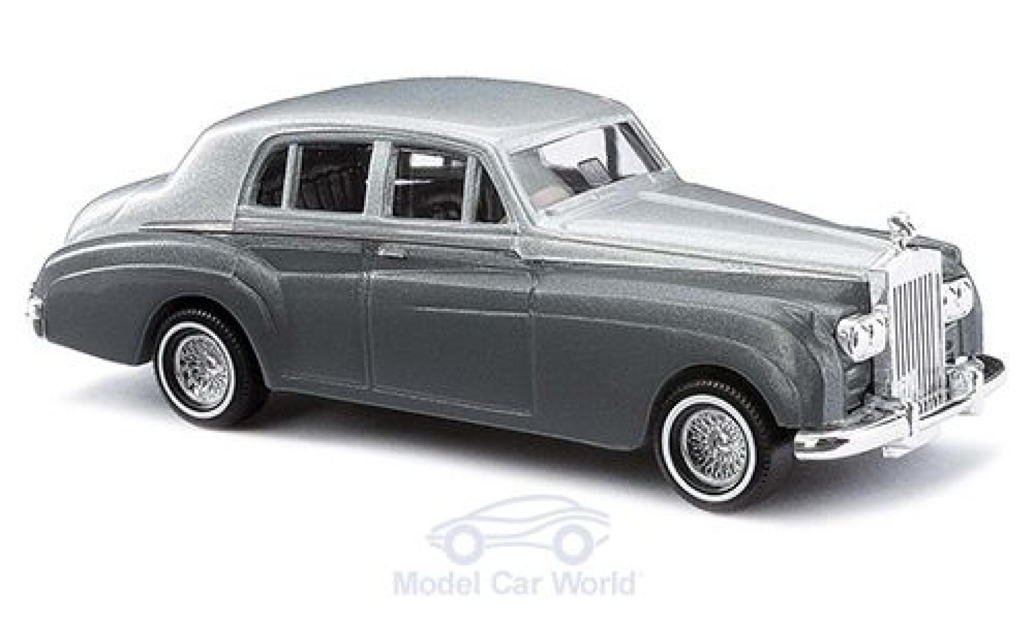 Rolls Royce Silver Cloud 1/87 Busch grijs/metallic grijs 1959 modelauto