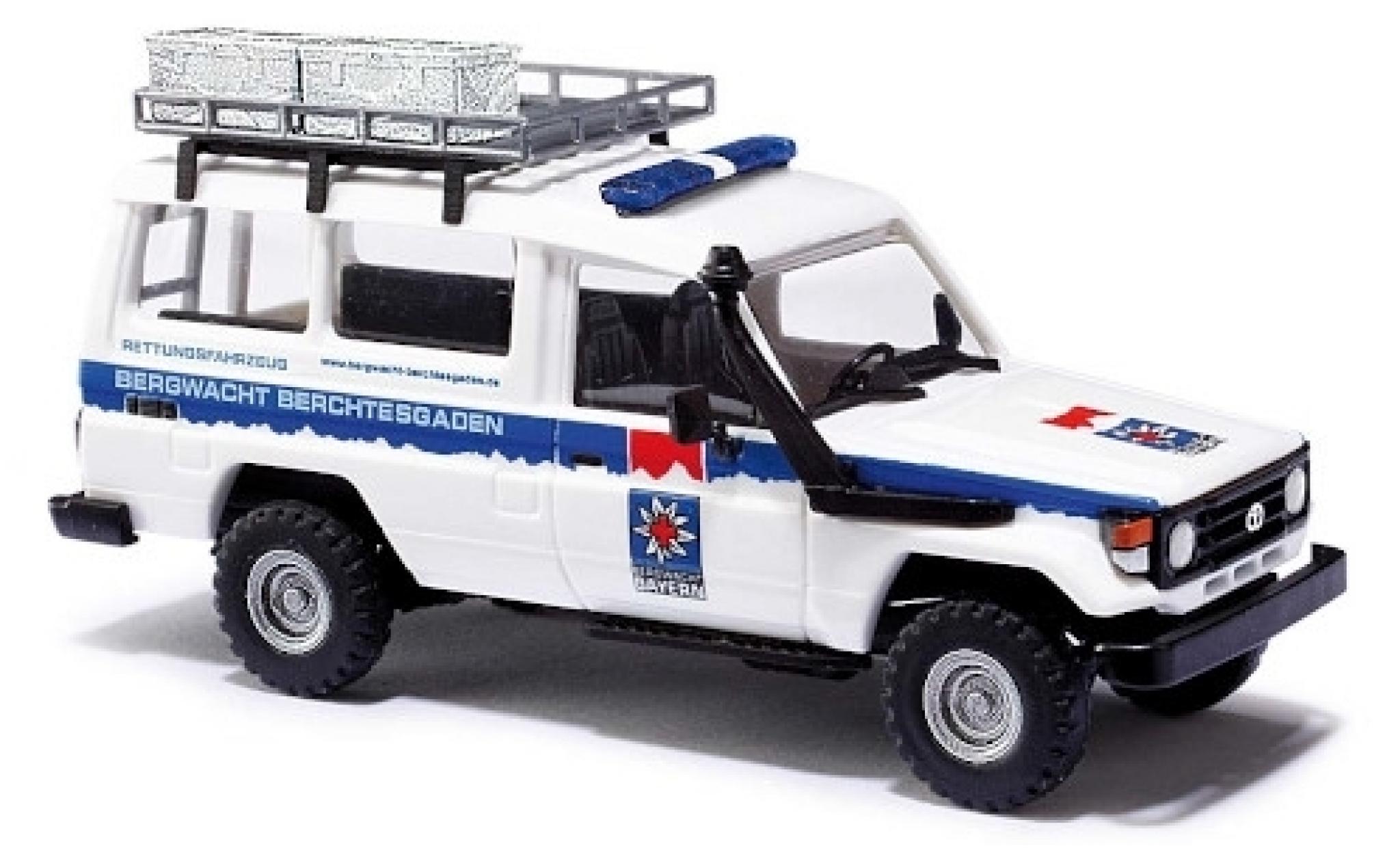 Toyota Land Cruiser 1/87 Busch HZJ 78 Bergwacht Berchtesgaden modelauto