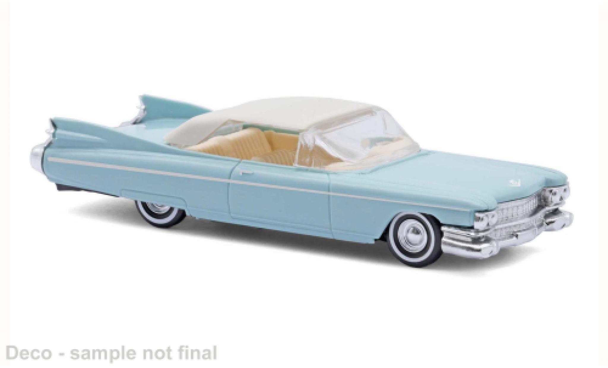 Cadillac Eldorado 1/87 Busch blauw/wit 1959 1:87 modelauto