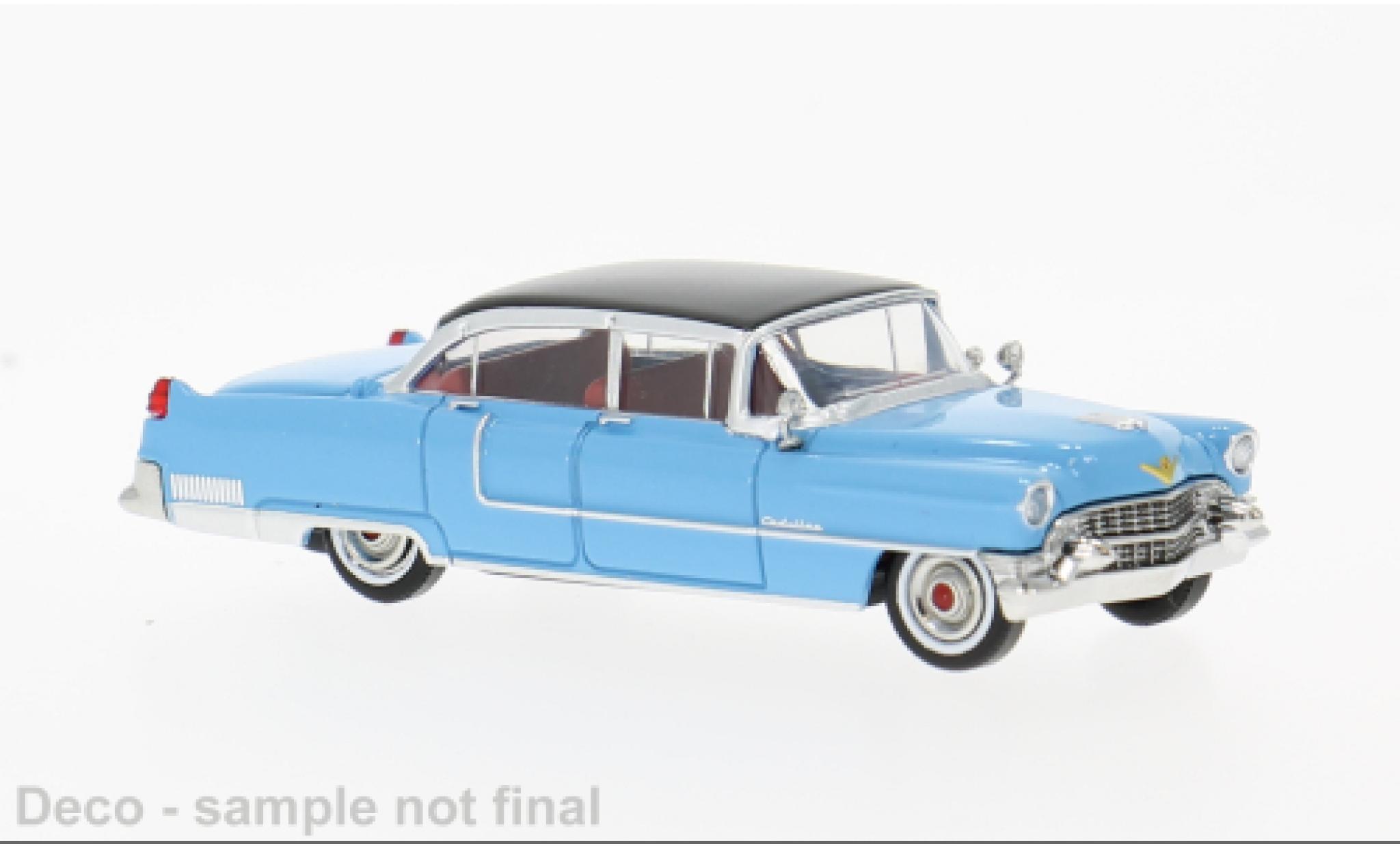 Cadillac Fleetwood 1/87 Brekina blauw/zwart 1955 1:87 modelauto