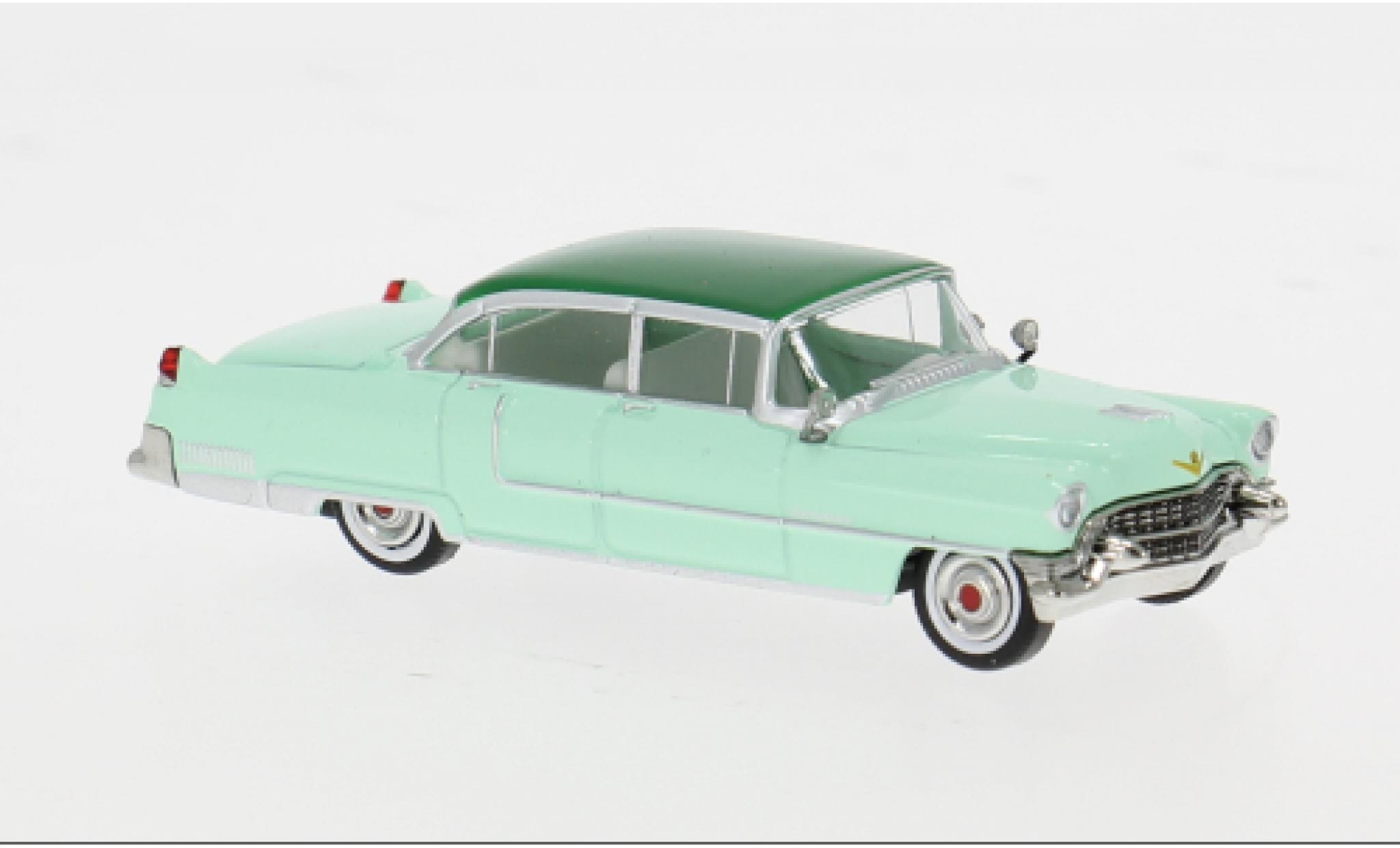 Cadillac Fleetwood 1/87 Brekina groen/groen 1955 1:87 modelauto