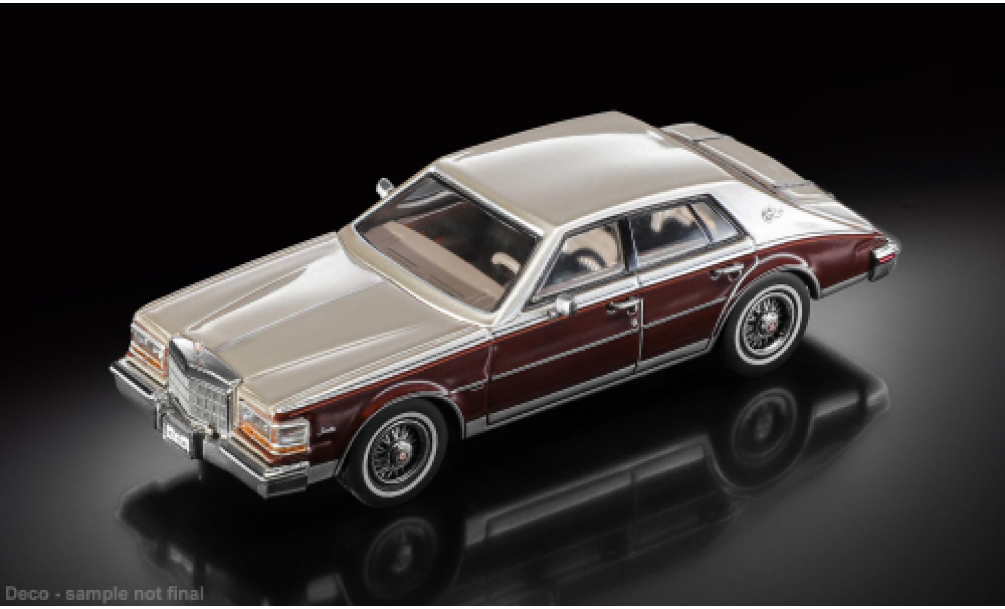 Cadillac Seville 1/64 Sun Star bruin/beige 1980 1:64 modelauto