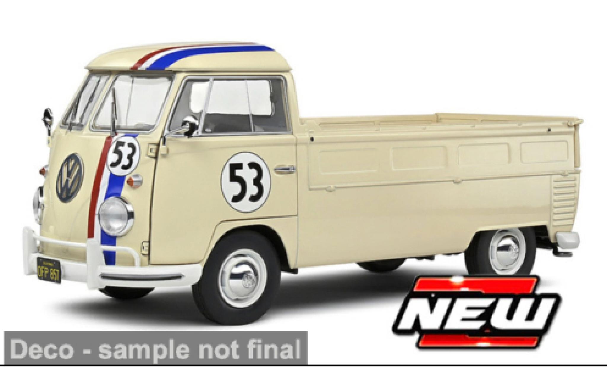 Volkswagen T1 1/43 Cararama Pick Up 1950 Herbie #53 1:43 modelauto