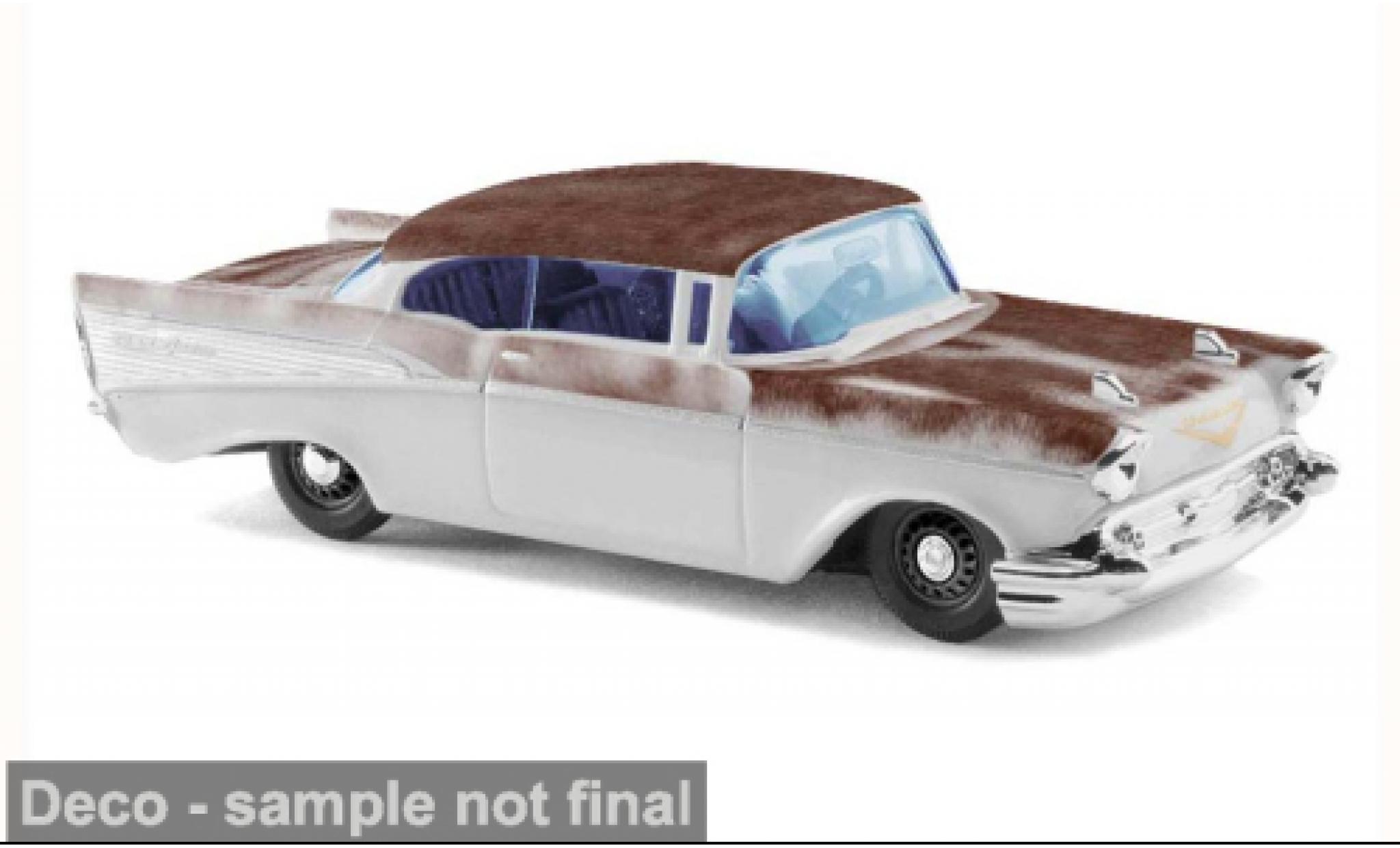 Chevrolet Bel Air 1/87 Busch grijs/bruin 1957 1:87 modelauto