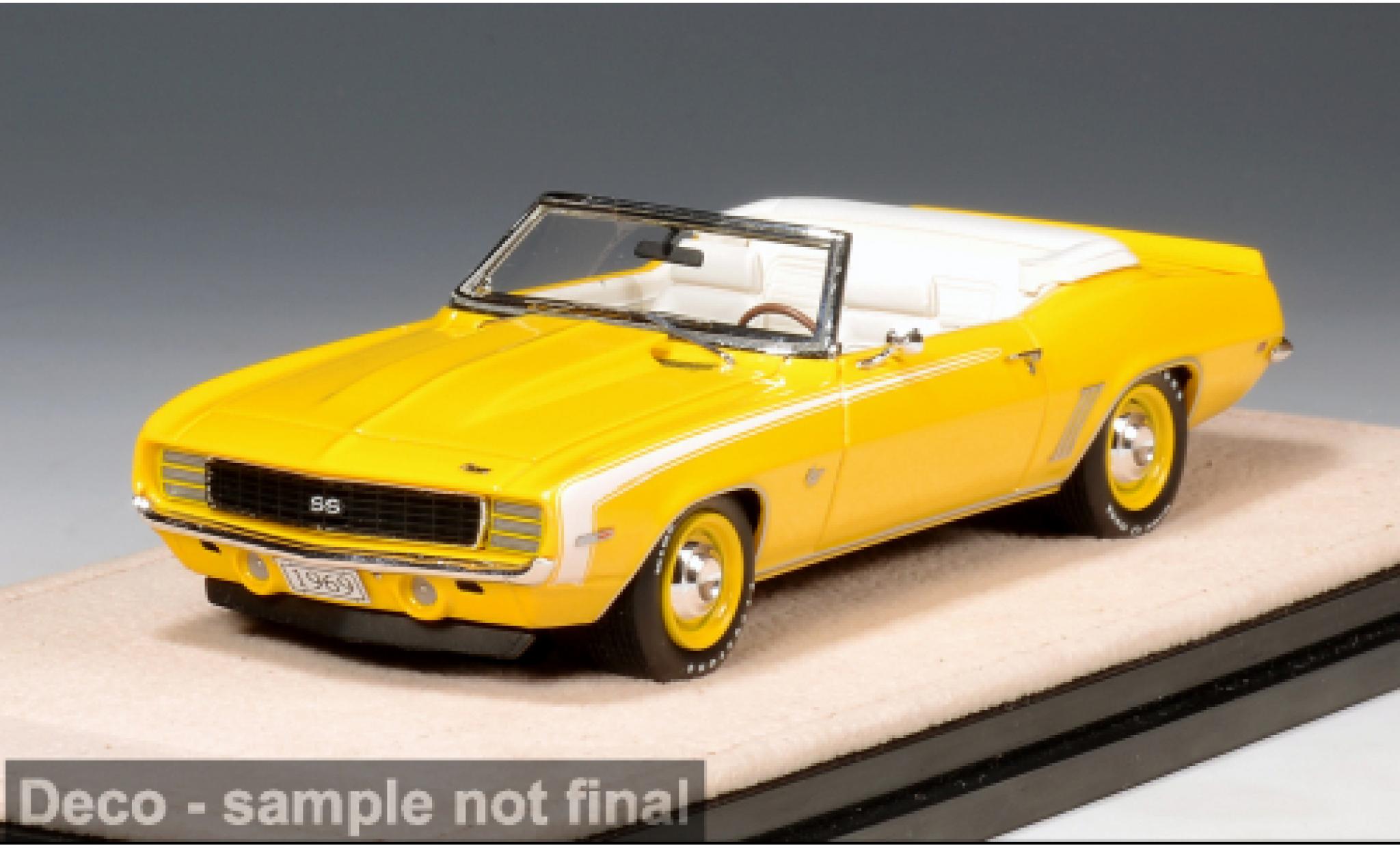 Chevrolet Camaro 1/43 Stamp Models RS/SS geel 1969 1:43 modelauto