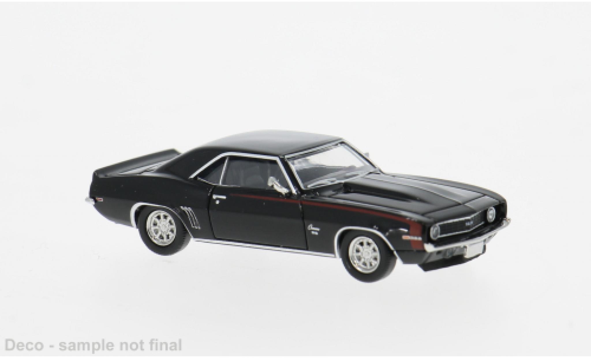 Chevrolet Camaro 1/87 Brekina zwart 1969 1:87 modelauto