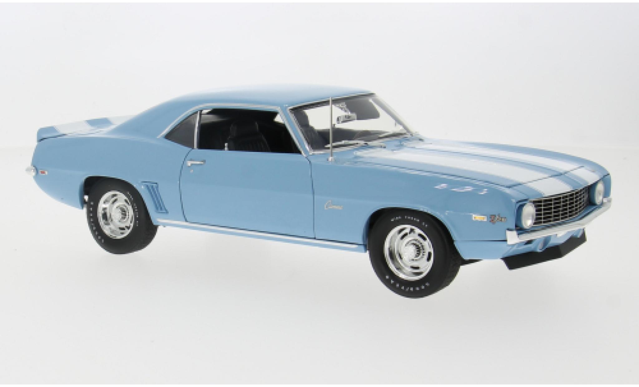 Chevrolet Camaro 1/18 ACME Z/28 turquoise/wit 1969 1:18 modelauto