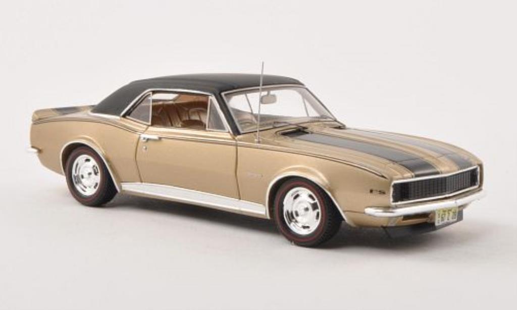 Chevrolet Camaro Z28 1/43 Spark Z28 gold/zwart/matt-zwart 1967 modelauto