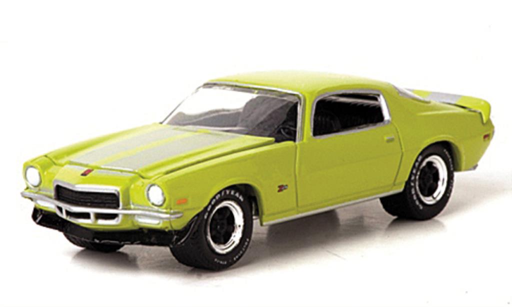Chevrolet Camaro Z28 1/64 Greenlight Z28 grun/grijs 1972 modelauto