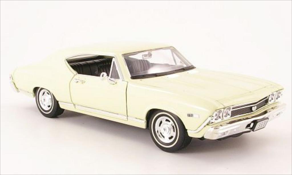 Chevrolet Chevelle 1/24 Welly SS 396 beige 1968 modelauto
