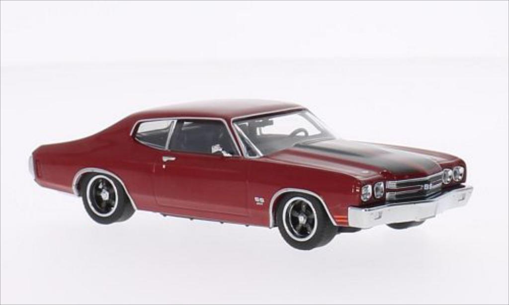 Chevrolet Chevelle 1/43 Greenlight SS rood/zwart 1970 modelauto