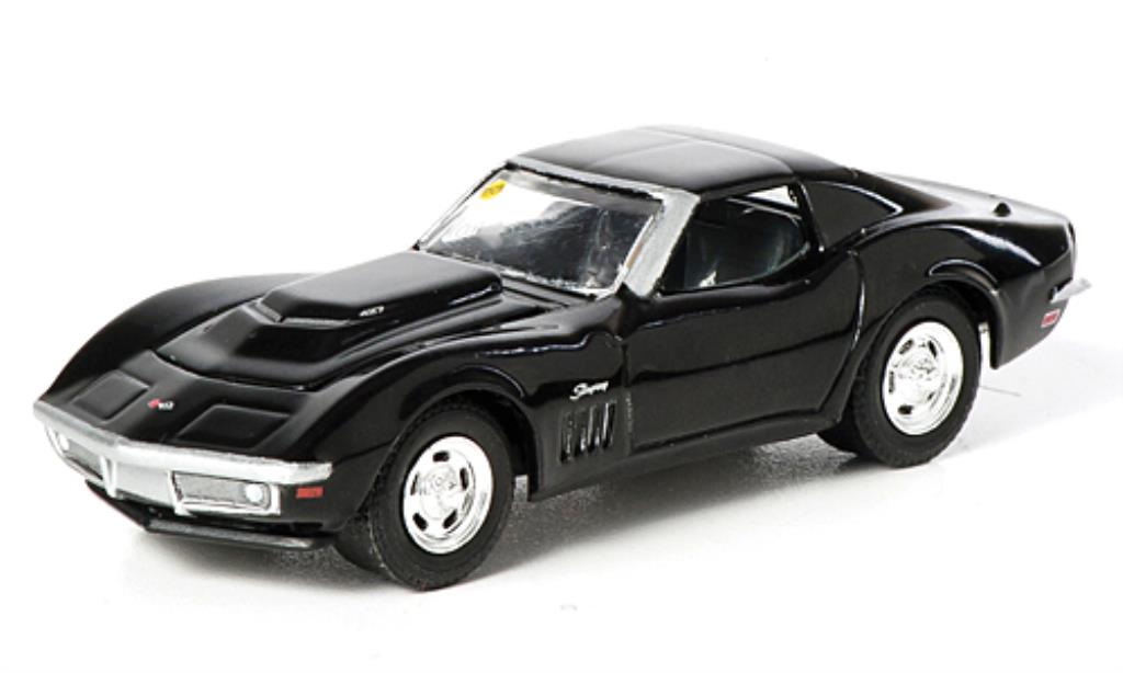 Chevrolet Corvette C2 1/64 Greenlight C2 (C2) L88 zwart 1969 modelauto