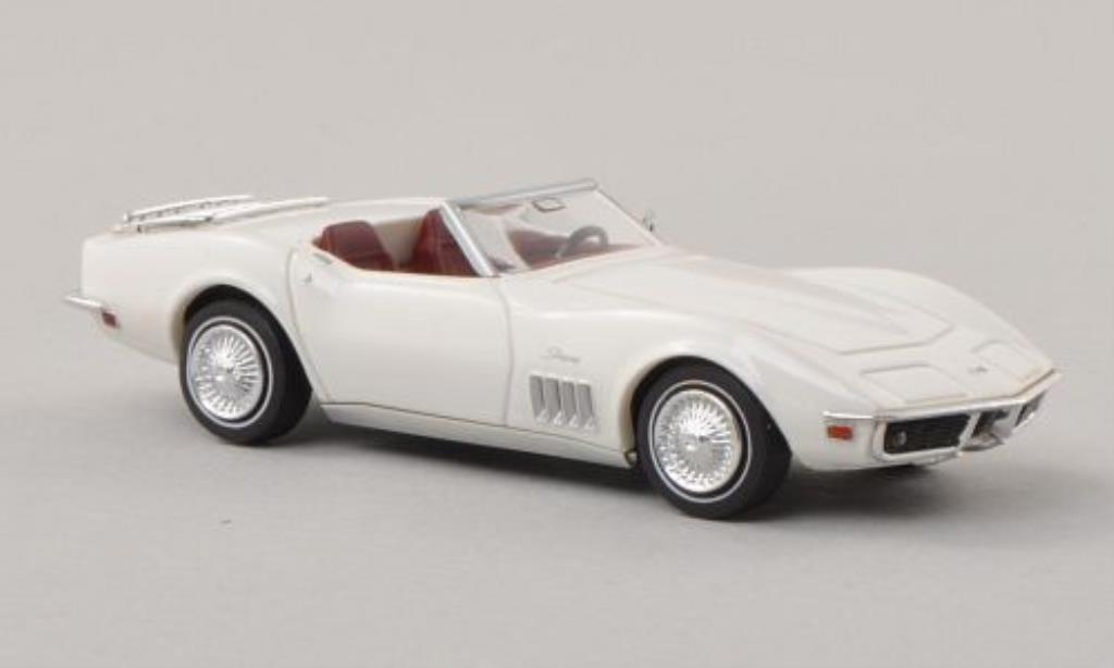Chevrolet Corvette C3 1/87 Brekina C3 Cabriolet wit modelauto