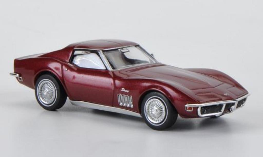 Chevrolet Corvette C3 1/87 Brekina C3 rood modelauto