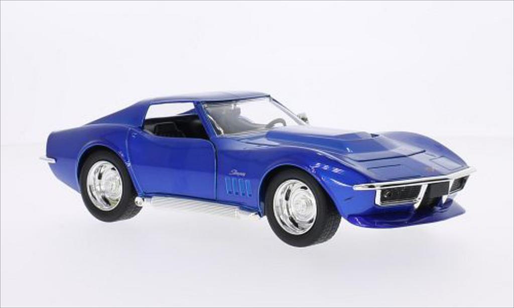 Chevrolet Corvette C3 1/24 Jada Toys C3 Stingray blauw 1969 modelauto