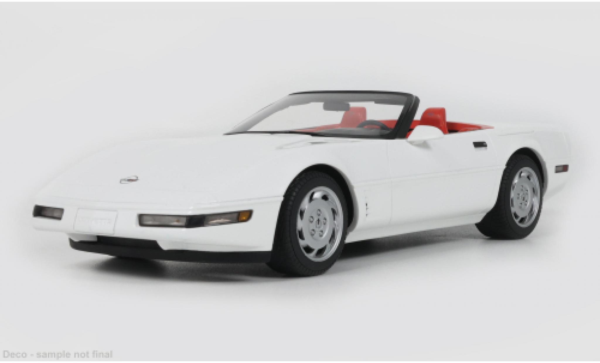 Chevrolet Corvette 1/18 GT Spirit C4 wit 1995 1:18 modelauto