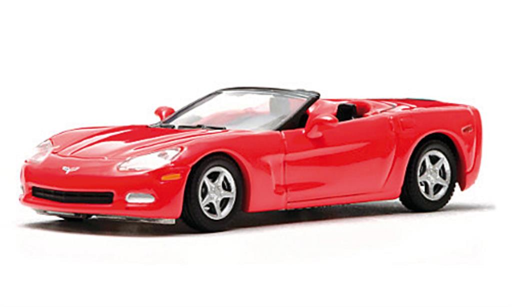 Chevrolet Corvette C6 1/64 Greenlight C6 Cabriolet rood 2005 modelauto