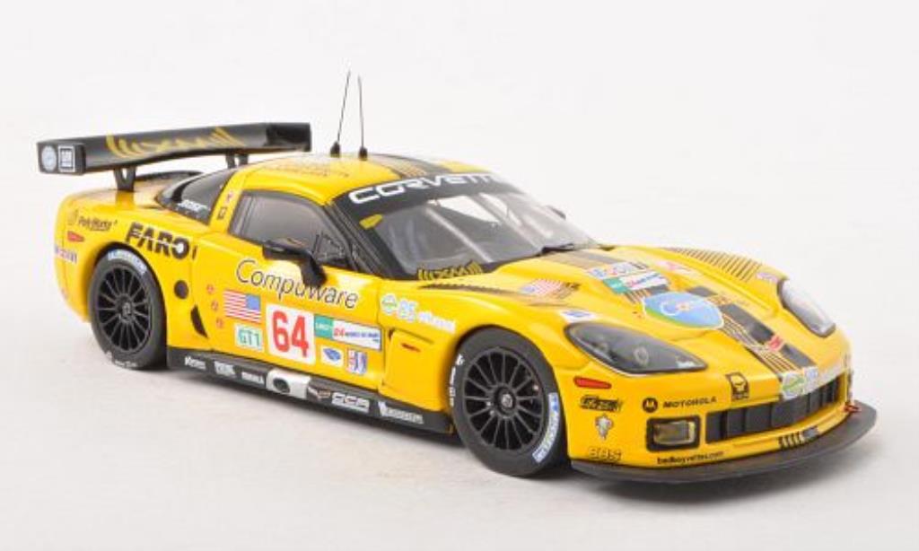 Chevrolet Corvette C6 1/43 IXO C6 C6.R No.64 Compuware 24h Le Mans 2008 /M.Papis modelauto