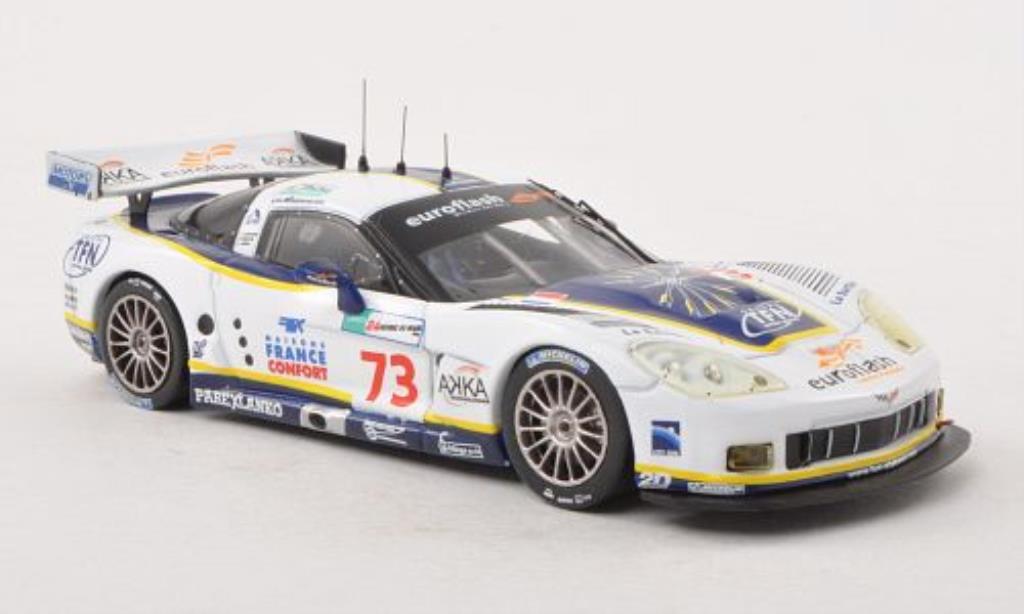 Chevrolet Corvette C6 1/43 IXO C6 C6.R No.73 Euroflash 24h Le Mans 2008 modelauto
