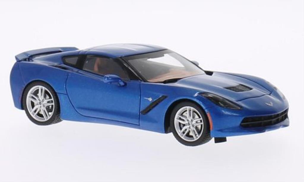 Chevrolet Corvette C7 1/43 Spark C7 C7 blauw 2014 modelauto