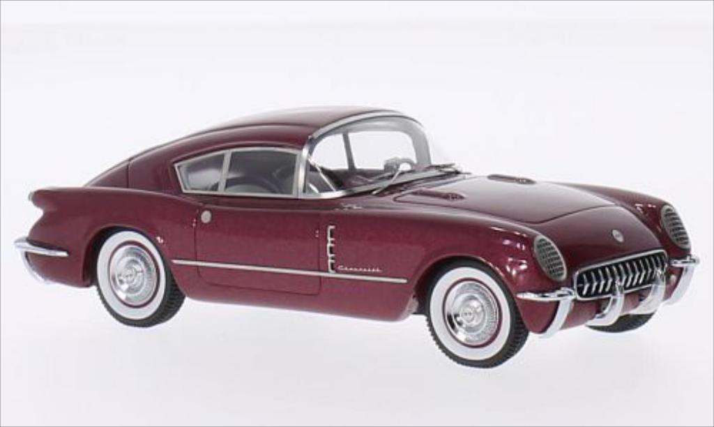 Chevrolet Corvette C1 1/43 Matrix C1 Corvair Concept metallic rood 1954 modelauto