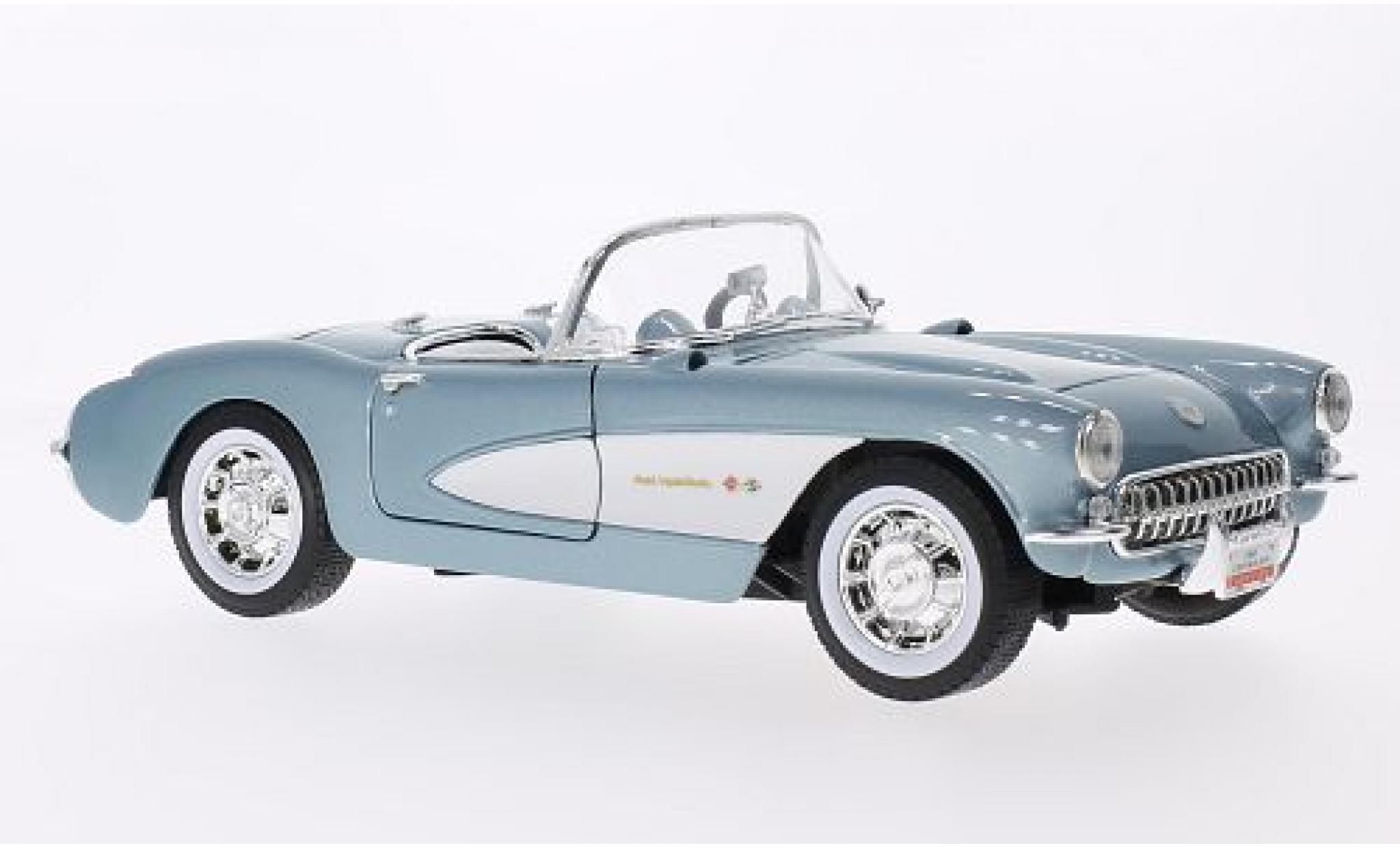 Chevrolet Corvette 1/18 Lucky Die Cast blauw Lucky Die Cas 1:18 modelauto
