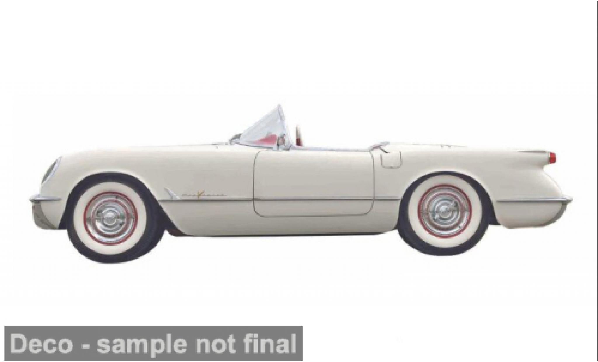 Chevrolet Corvette 1/64 Maisto wit 1955 1:64 modelauto