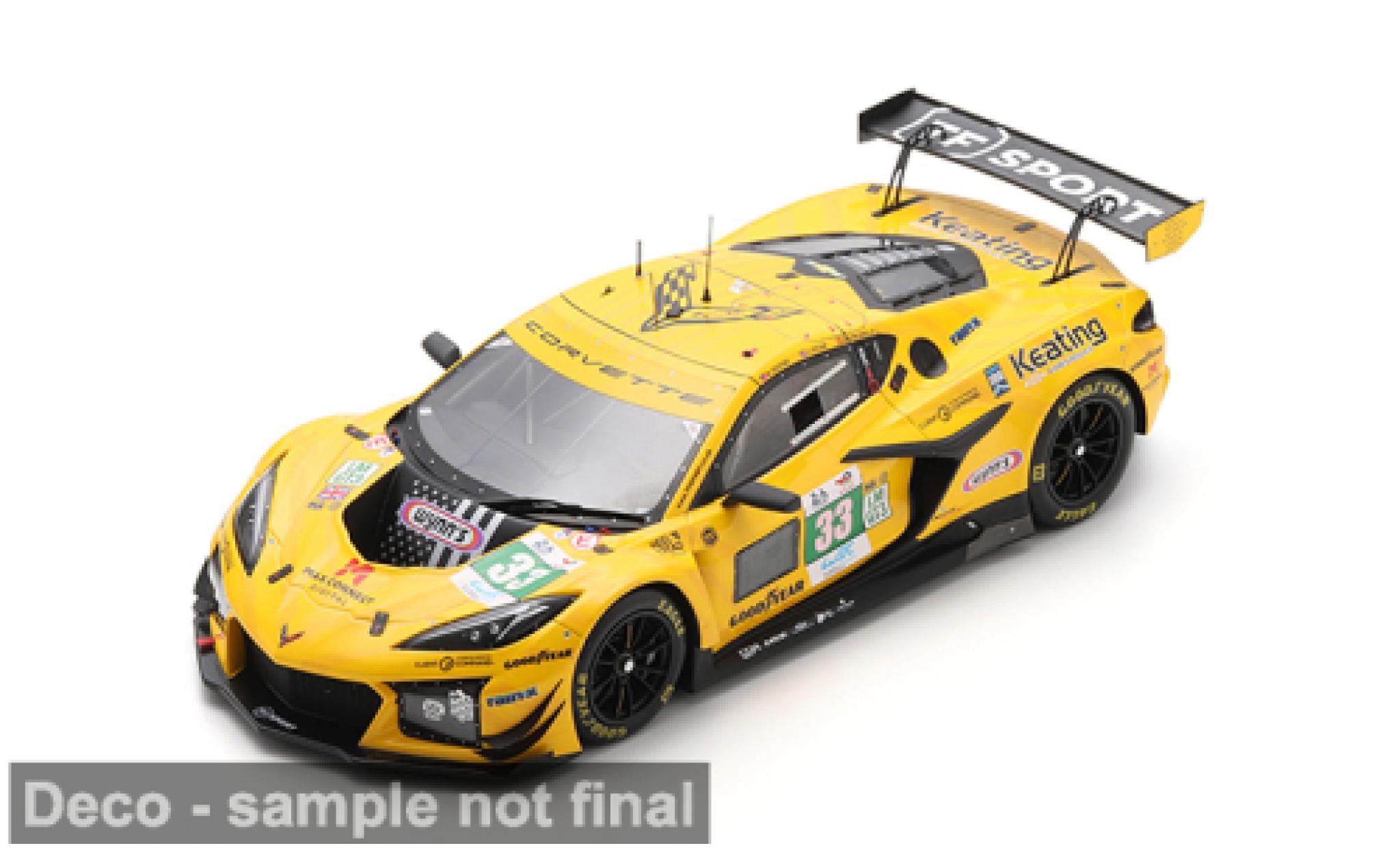 Chevrolet Corvette 1/18 Spark Z06 LMGT3 24h Le Mans 2025 #33 B.Keating/J.Edgar 1:18 modelauto