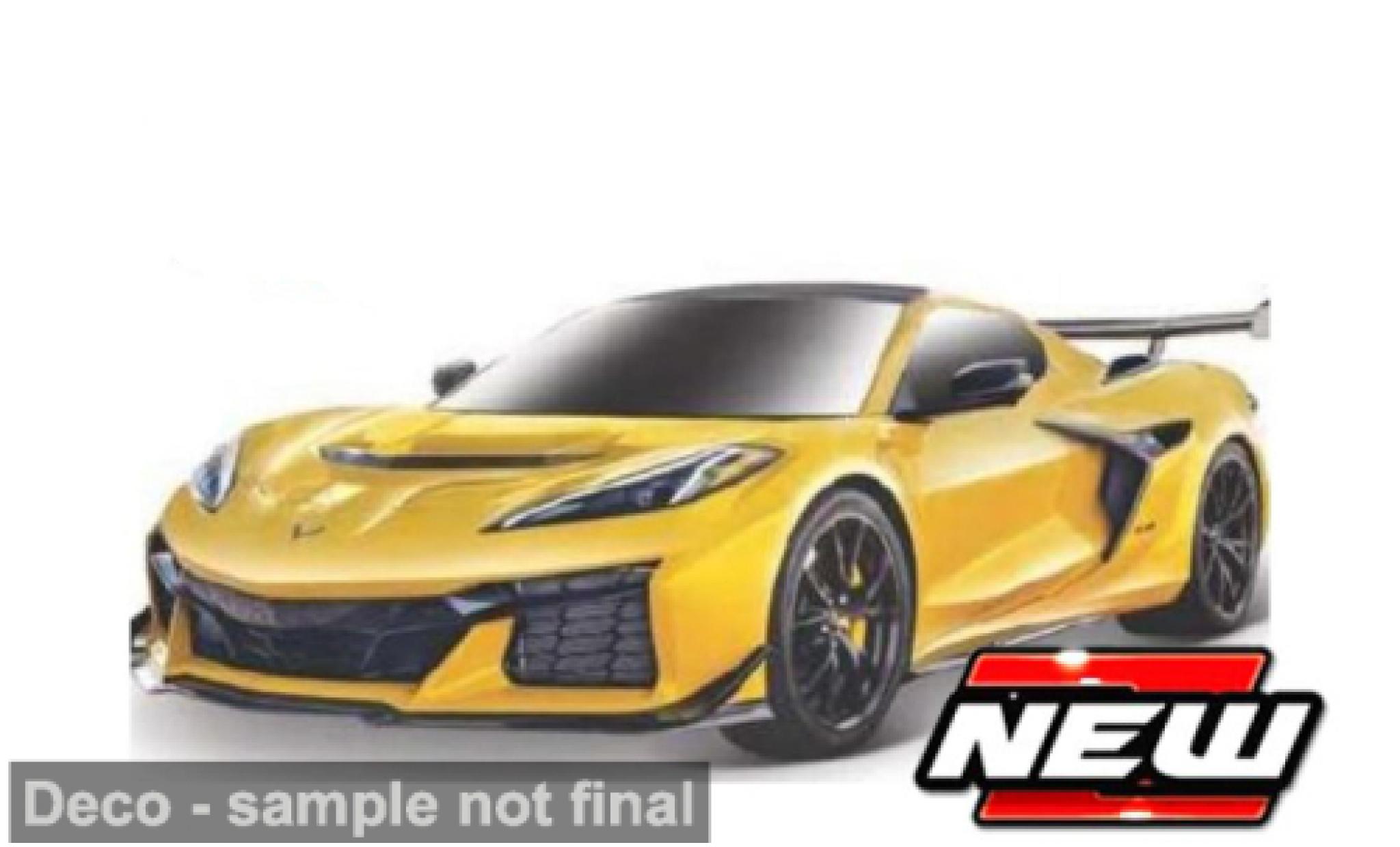 Chevrolet Corvette 1/24 Maisto ZR1 geel 1:24 modelauto