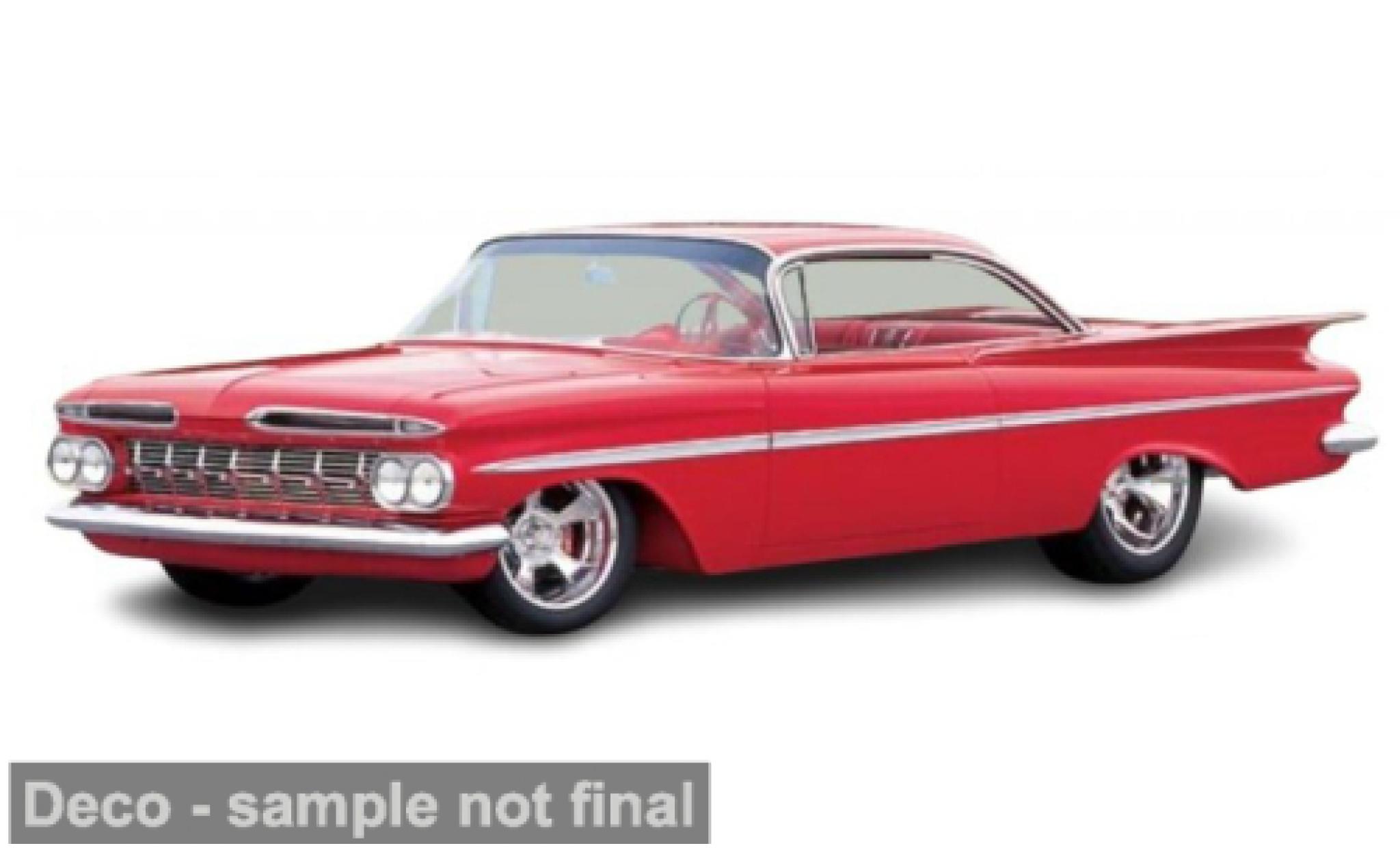 Chevrolet Impala 1/24 Maisto rood 1959 1:24 modelauto