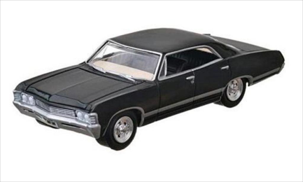 Chevrolet Impala 1/64 Greenlight Sport Sedan zwart 1967 modelauto