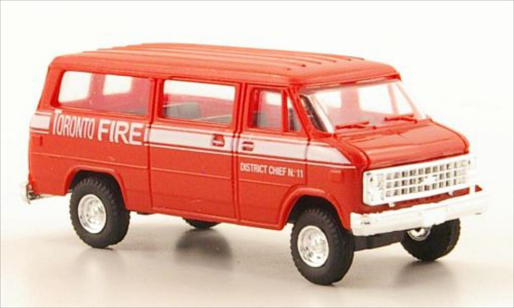 Chevrolet Van 1/87 Trident Toronto Fire Service modelauto