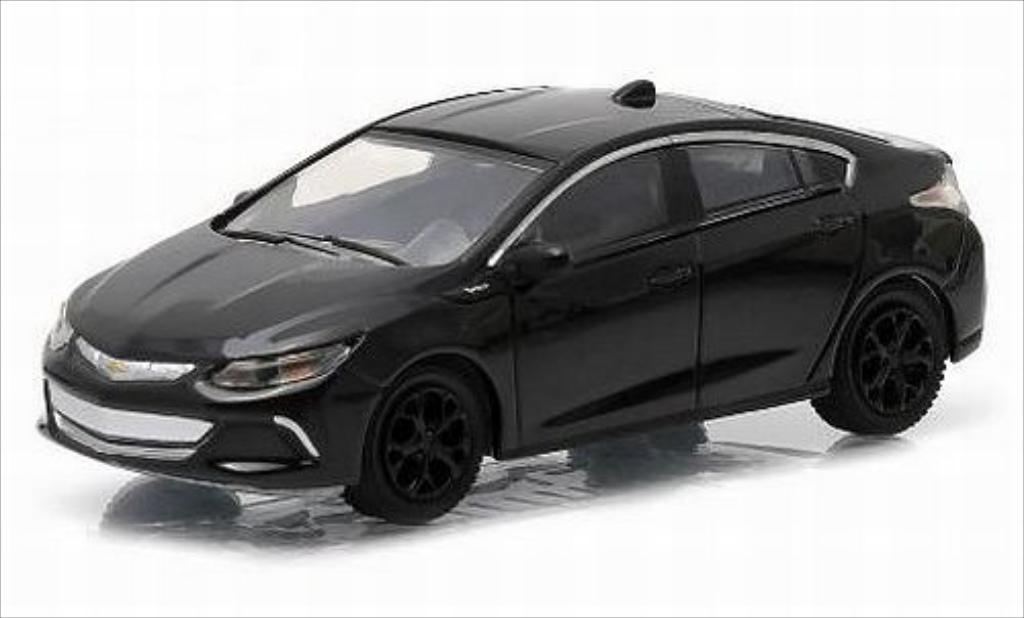 Chevrolet Volt 1/64 Greenlight zwart 2016 modelauto