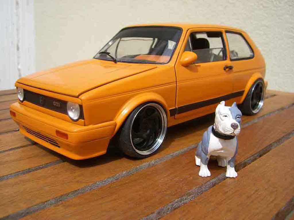 Volkswagen Golf GTI kit carrosserie rieger 1/18 Solido