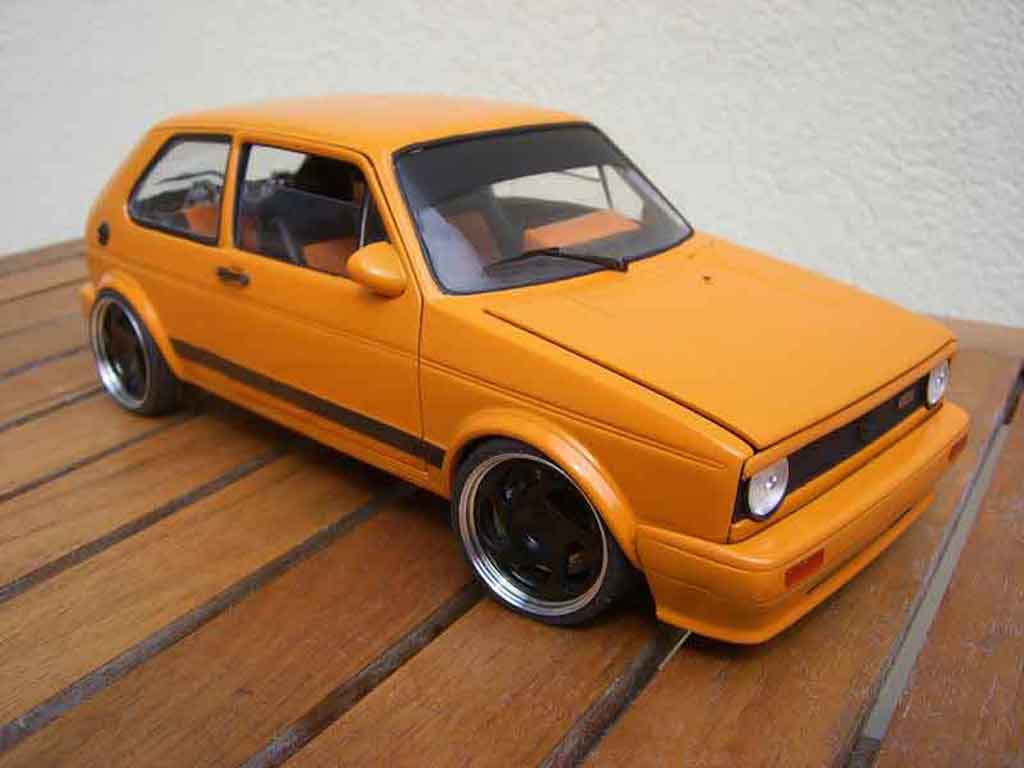 Volkswagen Golf 1 GTI 1/18 Solido kit 1 GTI carrosserie rieger modelauto