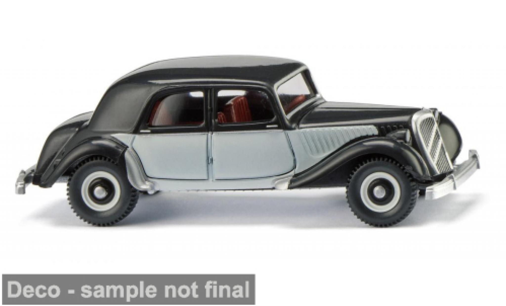 Citroen Traction 1/87 Wiking 15 SIX zwart/grijs 1938 1:87 modelauto
