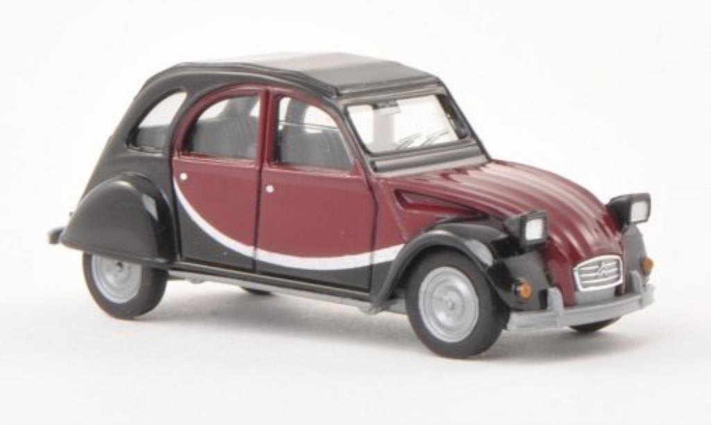 Citroen 2CV 1/87 Herpa Charleston zwart/rood modelauto