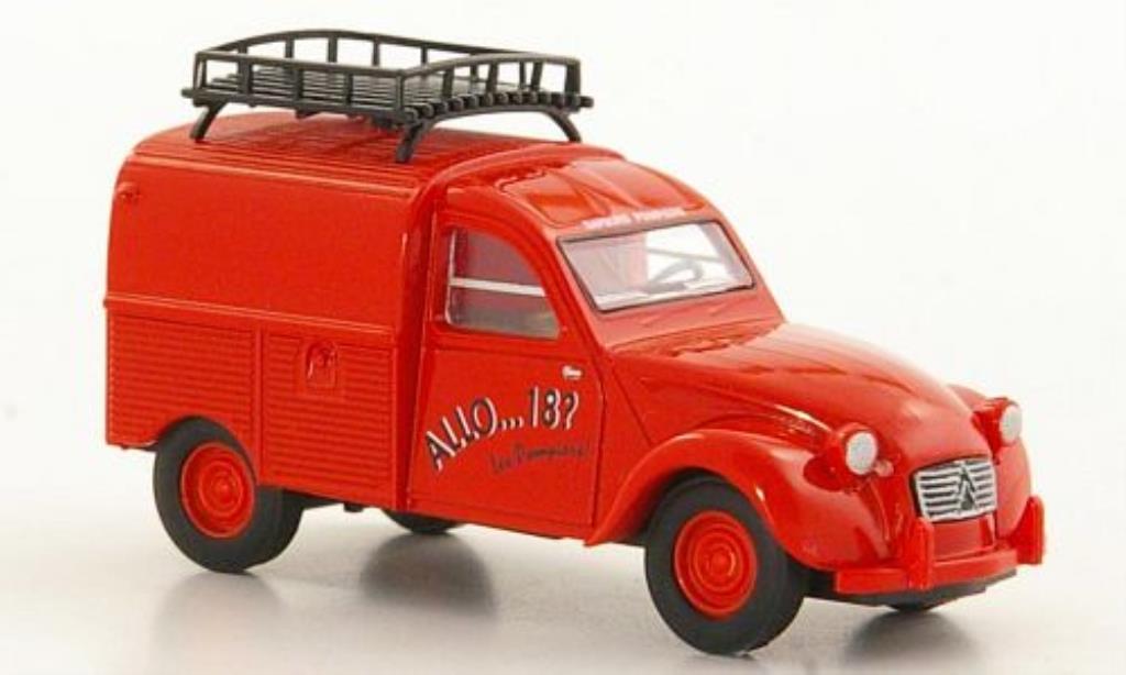 Citroen 2CV 1/87 Brekina Bestelbusje Brandweer Brandweer modelauto