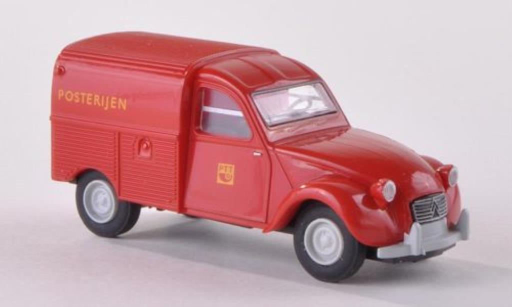 Citroen 2CV 1/87 Brekina Kastenente Posterijen (NL) modelauto