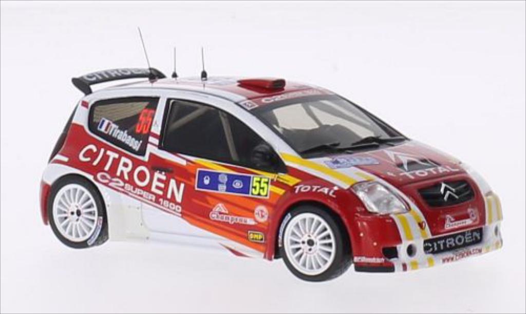 Citroen C2 S1600 1/43 IXO S1600 No.55 JWRC Tour de Corse 2006 modelauto