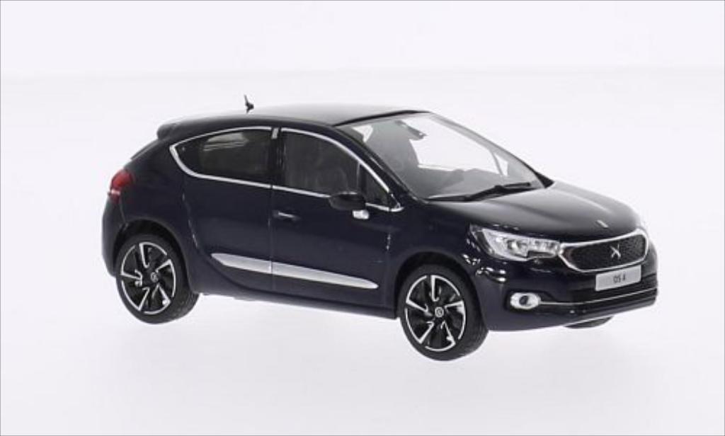DS Automobiles DS4 1/43 Norev metallic blauw 2015 modelauto