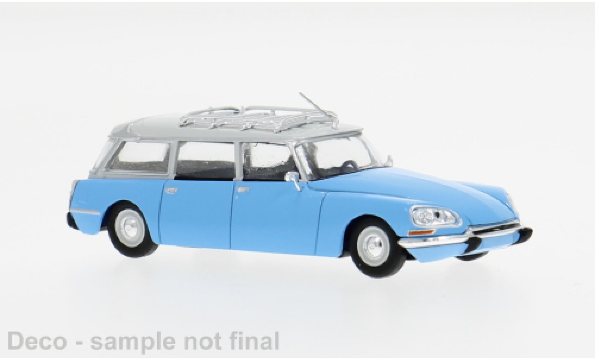 Citroen DS 1/87 Brekina Stationwagen blauw 1967 1:87 modelauto